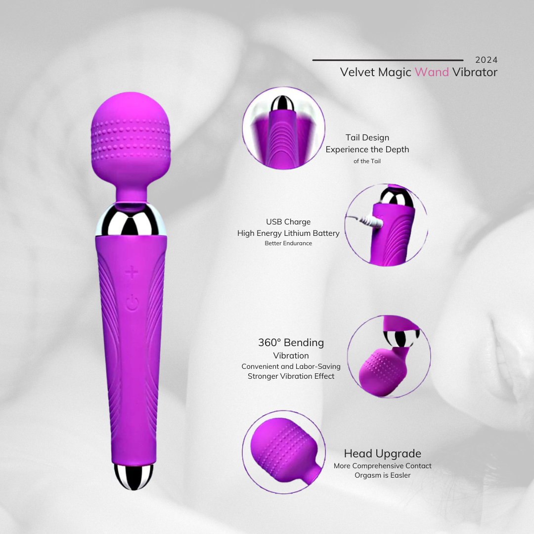 Velvet Magic Wand Vibrator