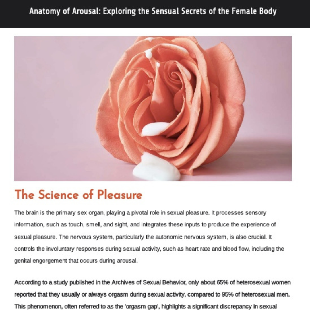 Anatomy of Arousal: Exploring the Sensual Secrets of the Female Body